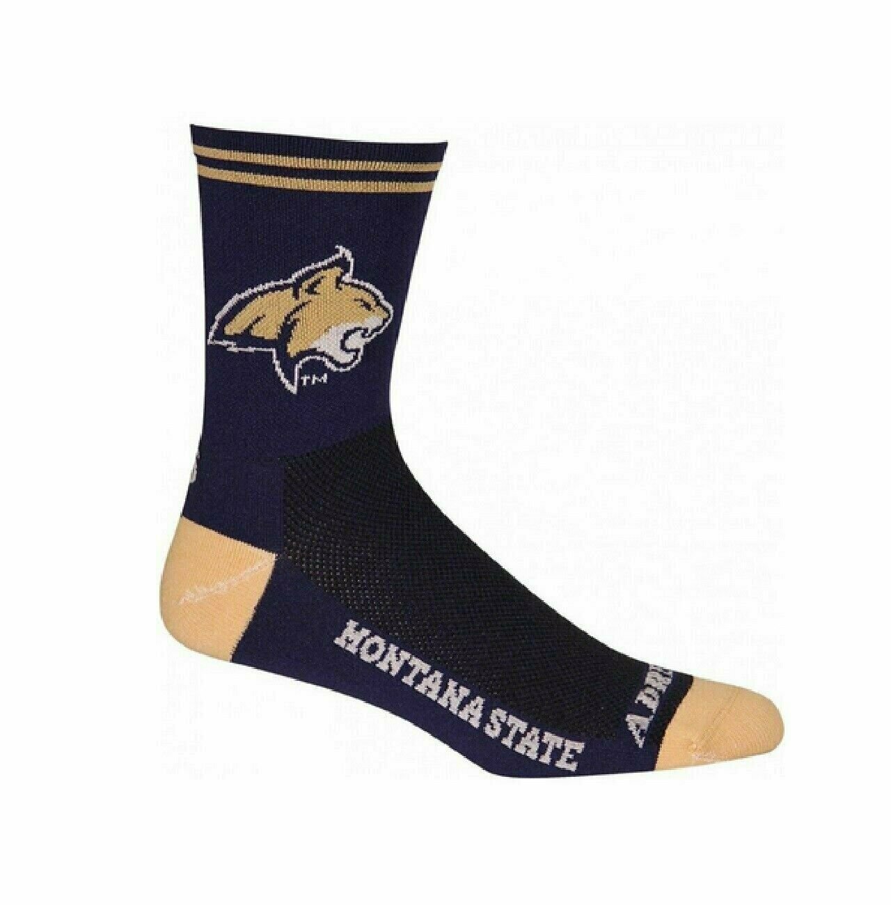 Cycling Socks Montana State University Bobcats 5" Crew Cycling Socks Blue