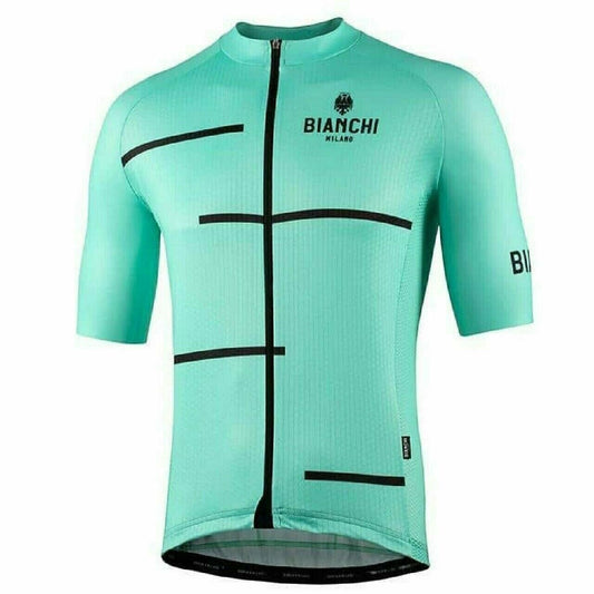 Cycling Jersey Nalini 2021 Bianchi Milano Disueri Short Sleeve Celeste