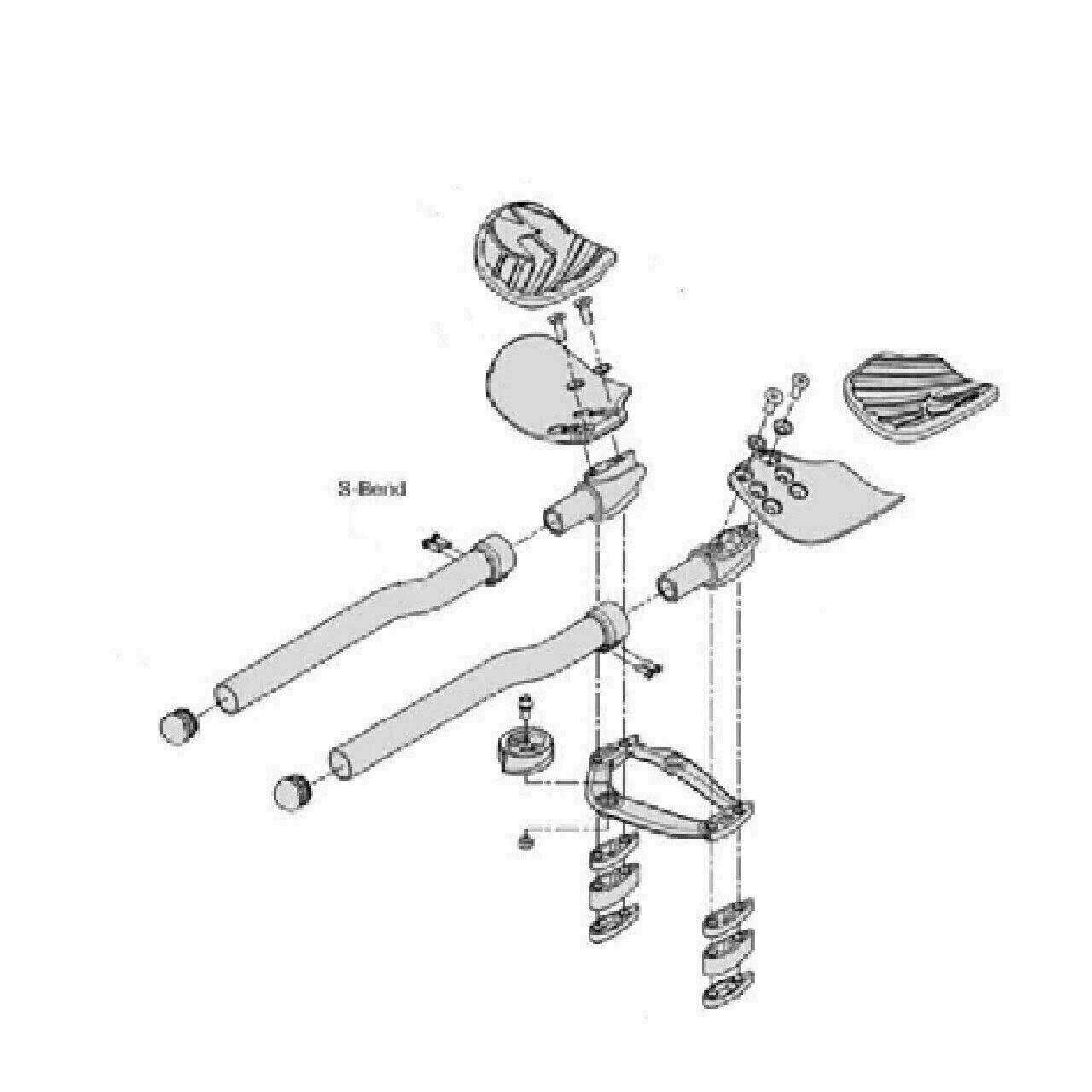 Vision Metron  4D M.A.S. Clip On Aero Bar Kit  - S Bend (clip on only)