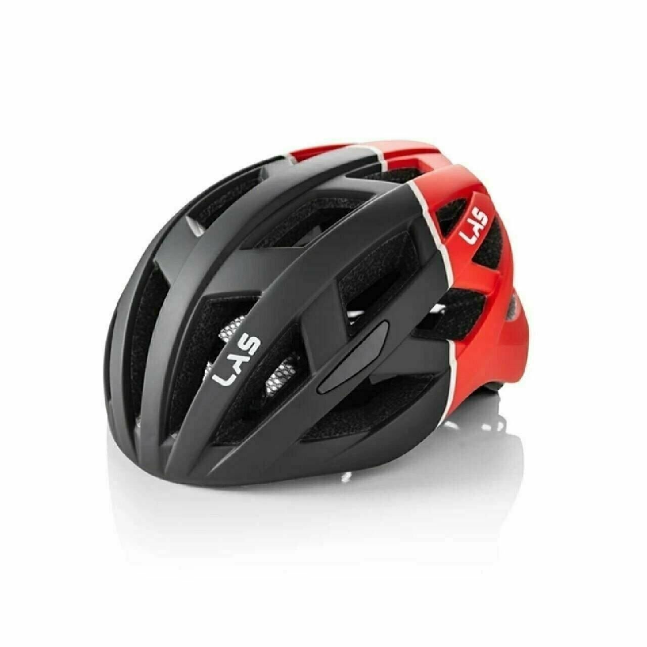 Cycling Helmet LAS Enigma Mountain Bike Helmet w/Removable Visor Black/Red