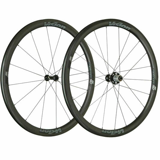 Bike Wheels Vision Metron 40 TL Clincher Wheelset 16/21H-700C Rim Brake 11 spd