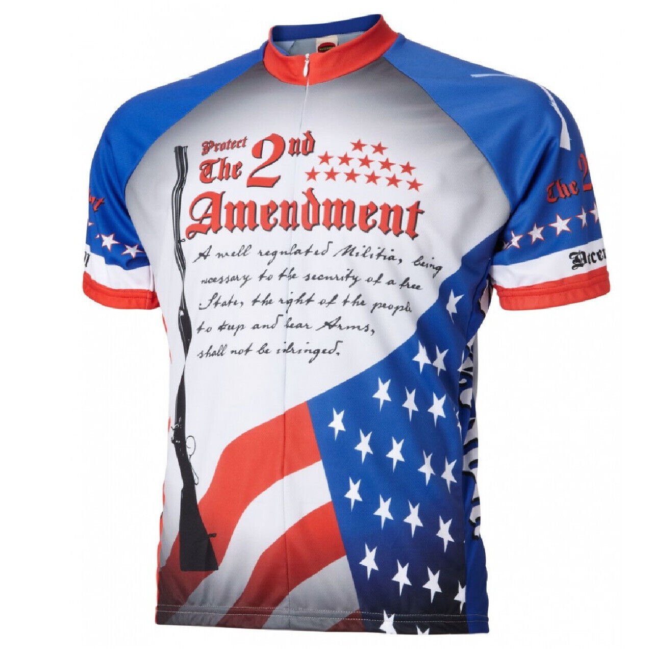 Cycling Jersey 2nd Amendment Full zip Jersey USA