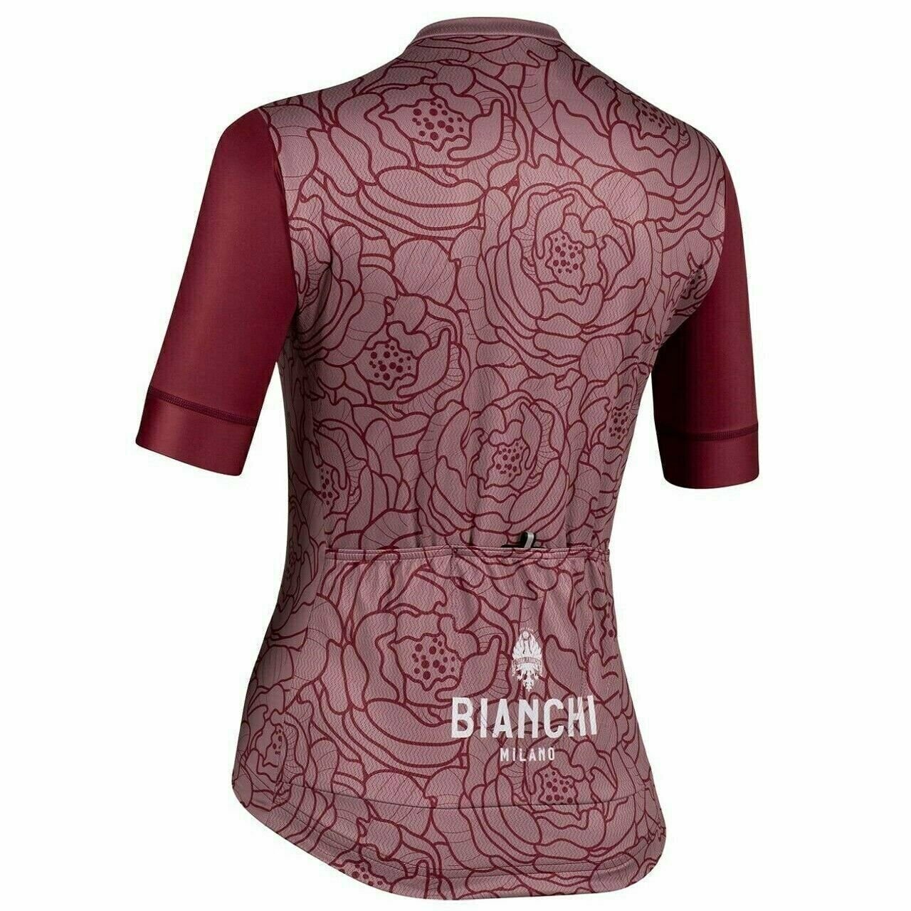 Cycling Jersey BIANCHI MILANO SOSIO short sleeve cycling Jersey Women's Plum