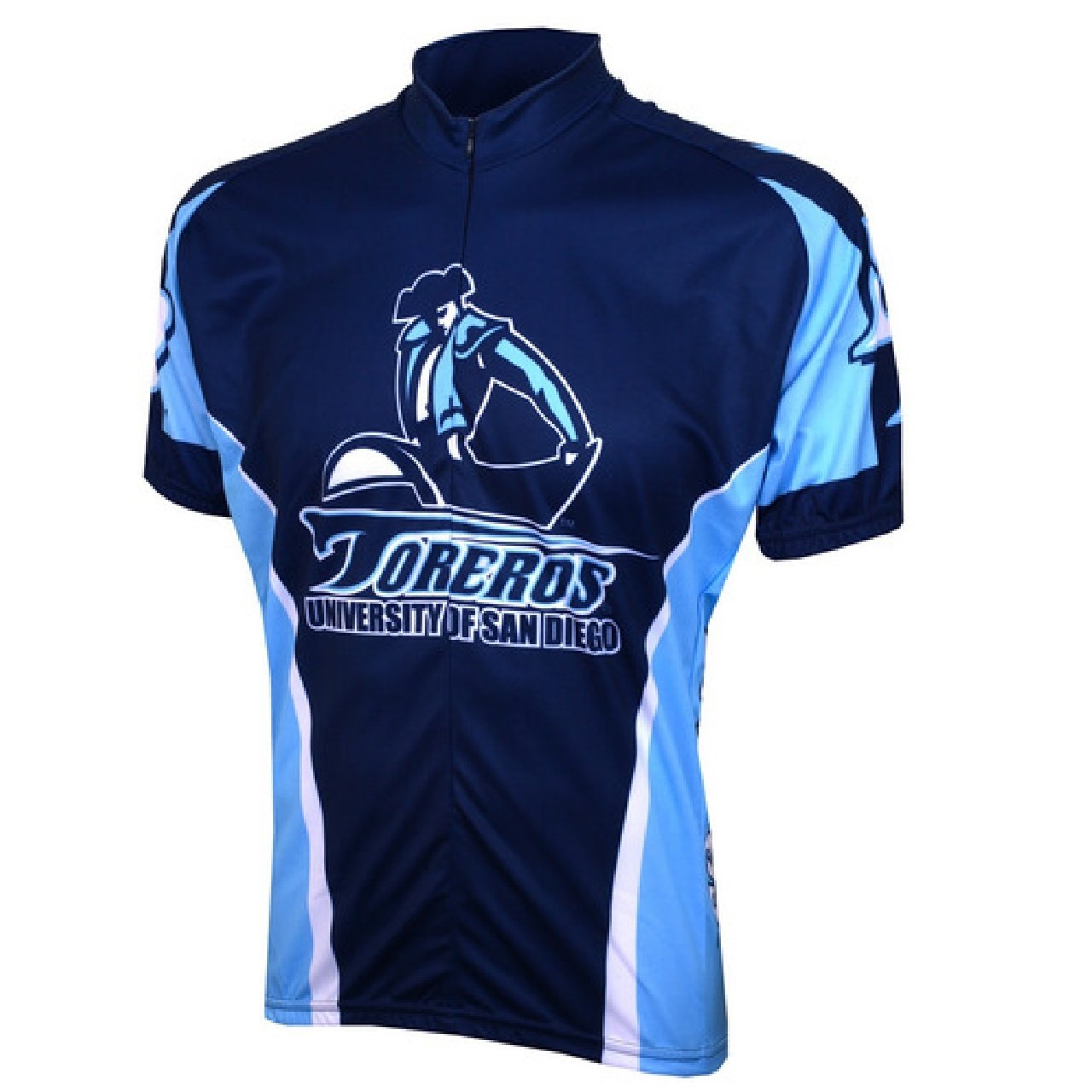 University of San Diego Full zip Men's Short Sleeve Cycling Jersey