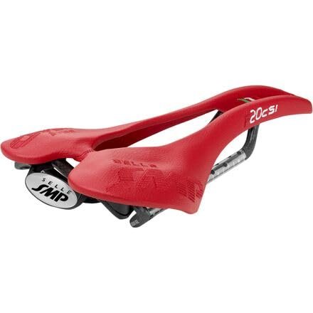 Selle SMP F20c S.I. Bike Seat with Carbon Rail Saddle Red, 135mm