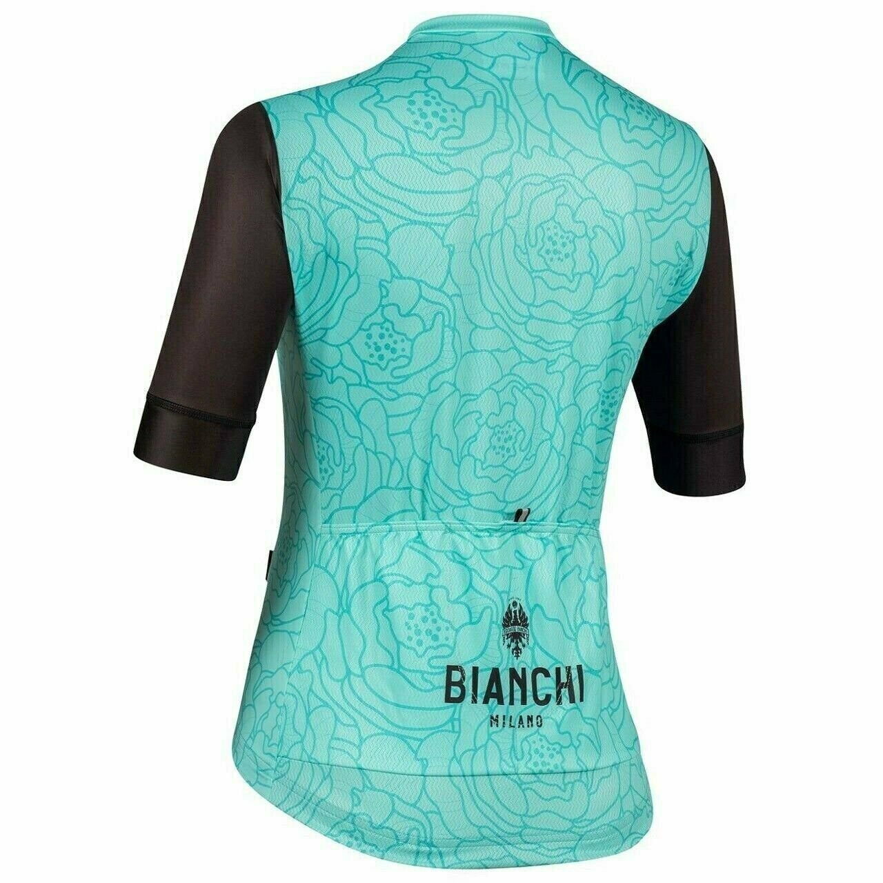 Cycling Jersey BIANCHI MILANO SOSIO short sleeve cycling Jersey Women's Celeste