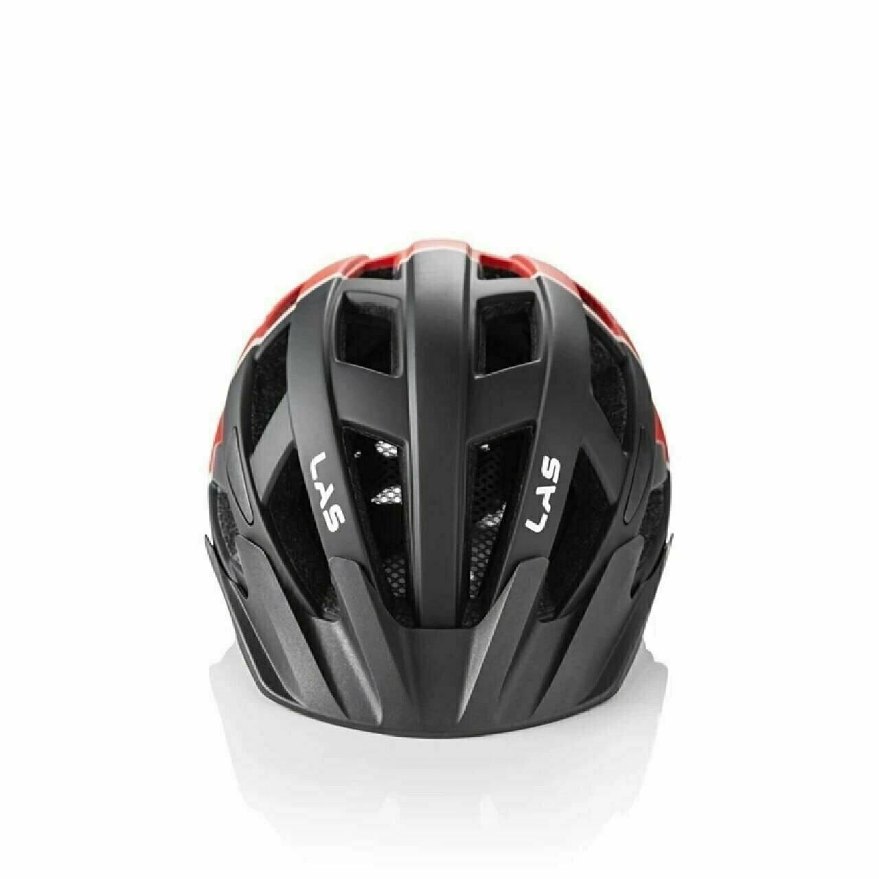 Cycling Helmet LAS Enigma Mountain Bike Helmet w/Removable Visor Black/Red