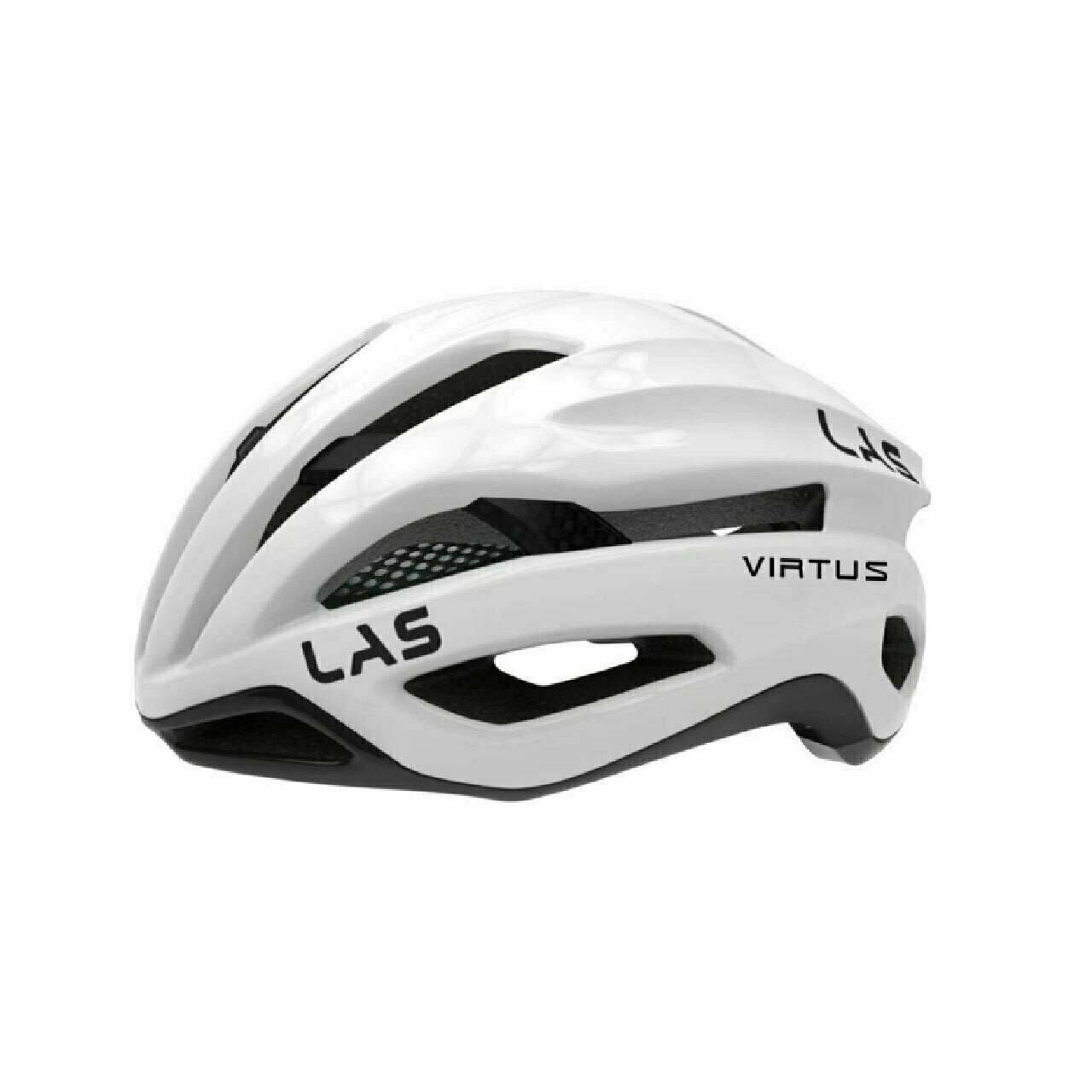 LAS Virtus Carbon Road Bike Cycling Helmet - White/Black