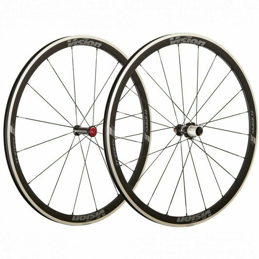 Vision TriMax 35 alloy Clincher Wheelset 16/21H-700c Clincher Black