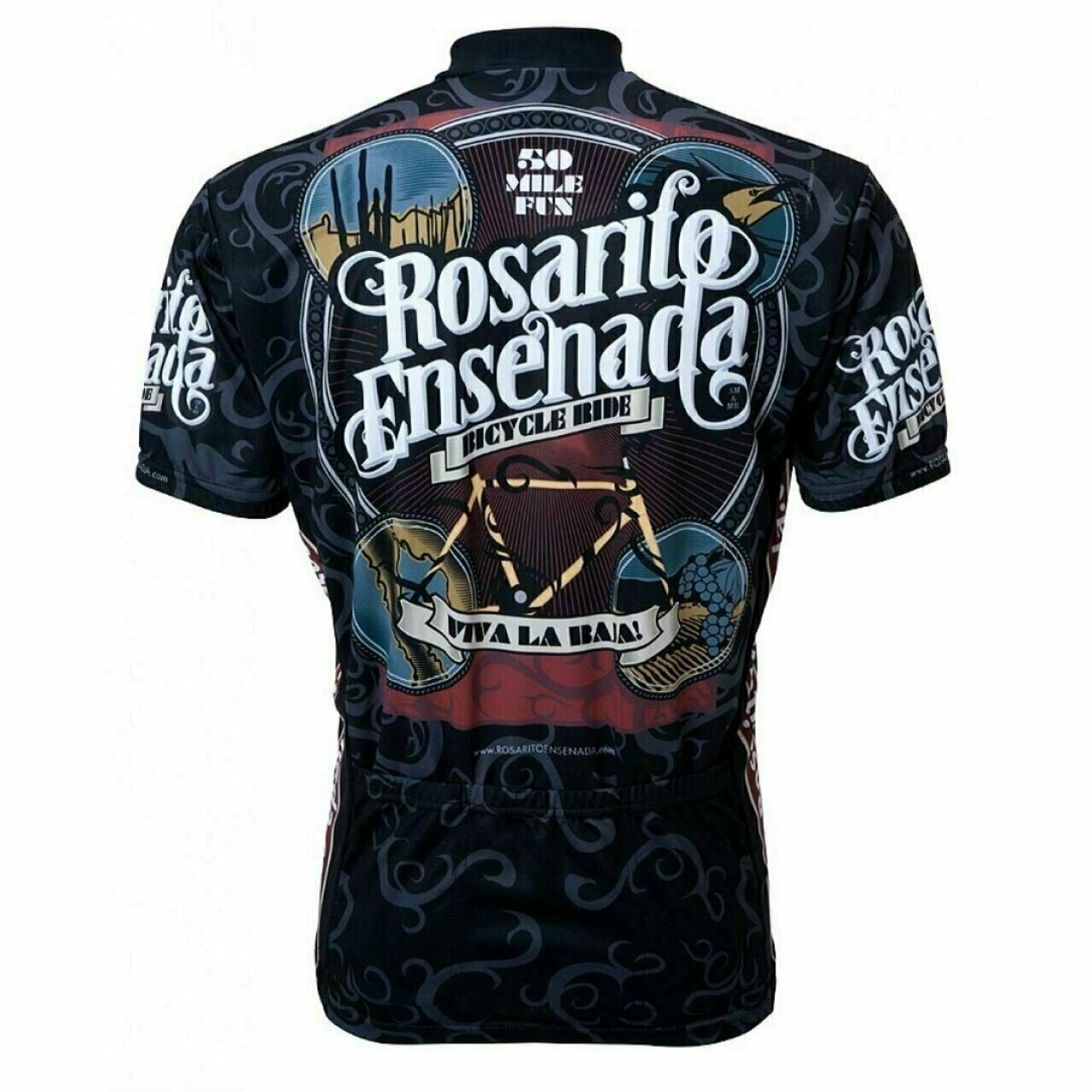 Cycling Jersey Rosarito Viva la Baja Men's Full Zip