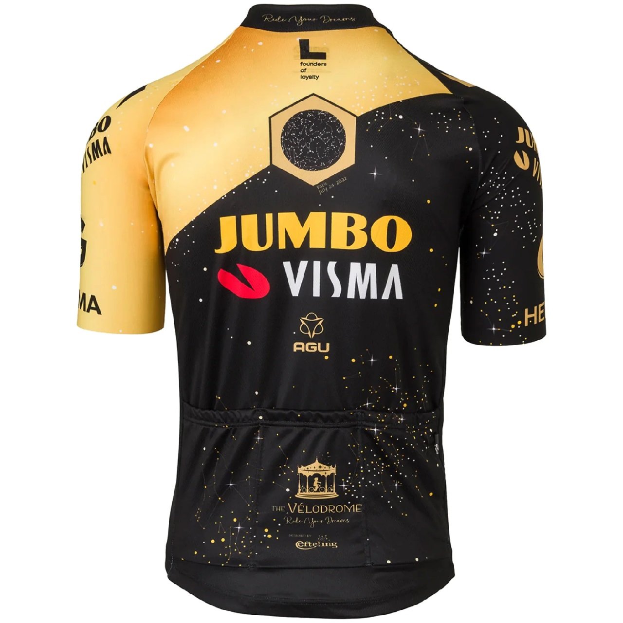 TEAM JUMBO-VISMA Cycling Jersey | Tour De France 2023 "Vélodrome"