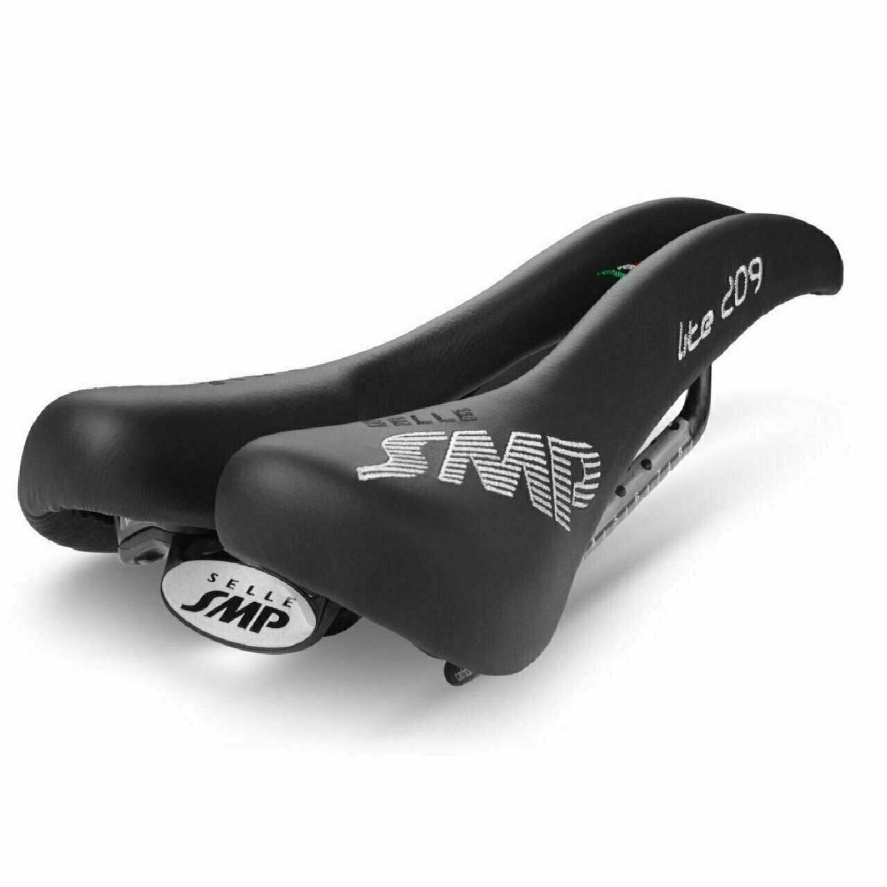 Selle SMP Lite 209 Pro Bike Saddle w/ Carbon Rails Bike Seat Black