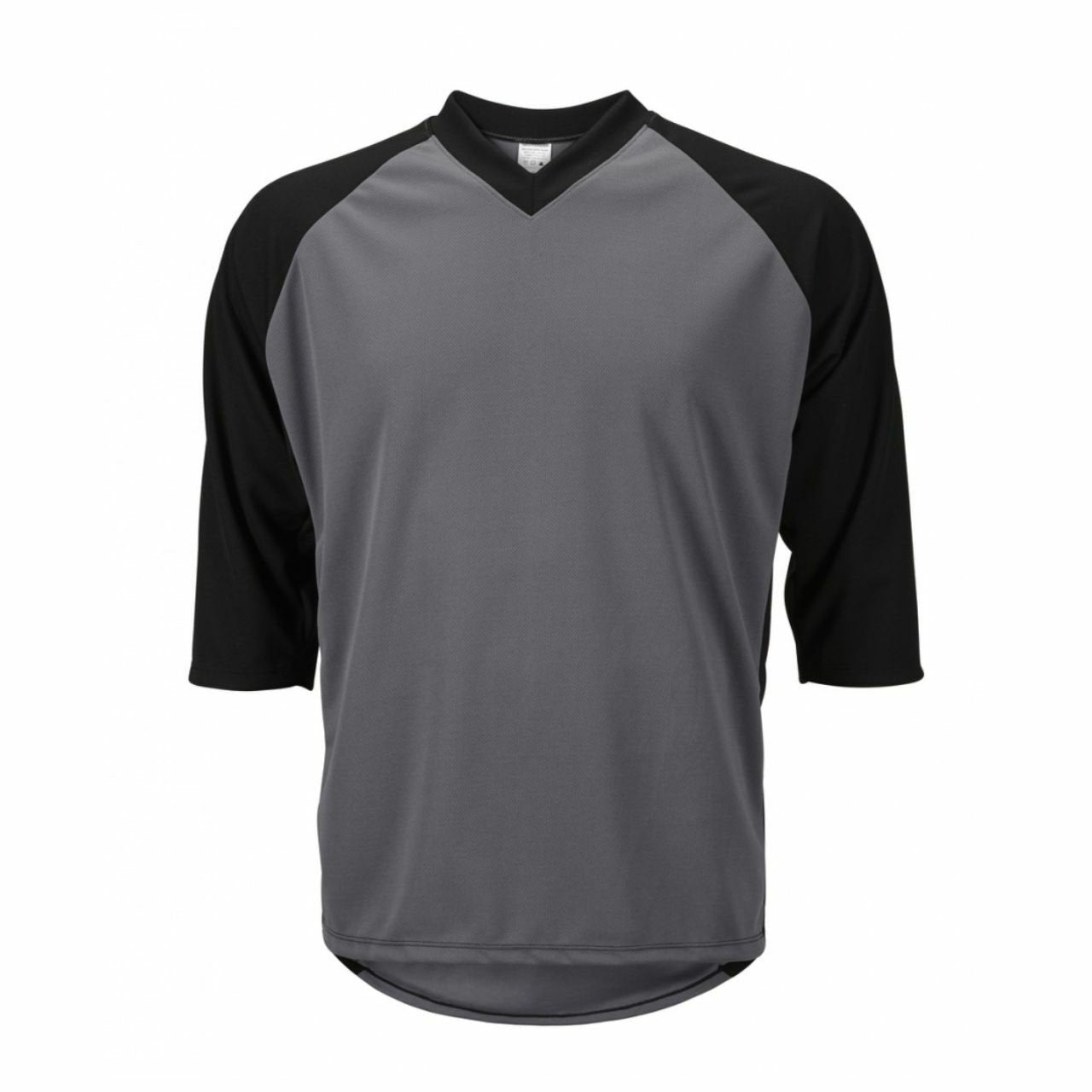 World Jerseys Men's Mountain Bike Jersey 3/4 length sleeve loose fit Gray/Blk