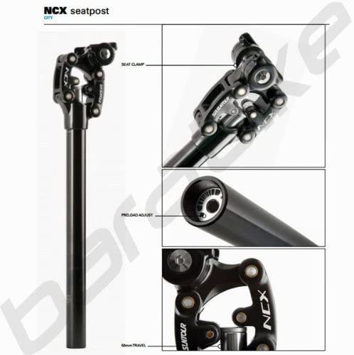 Suntour NCX Shock Seatpost Suspension Seat Post 27.2 x 350mm