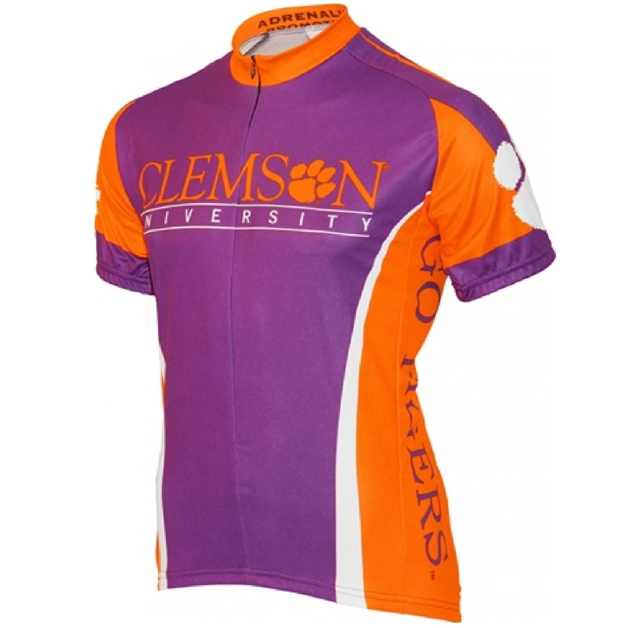 Adrenaline Promo Clemson University Tigers College Full zip Men's Cycling Jersey