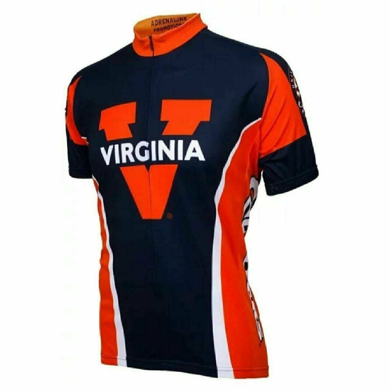 Cycling Jersey University of Virginia Cavaliers 3/4 zip Men's by Adrenaline Promm