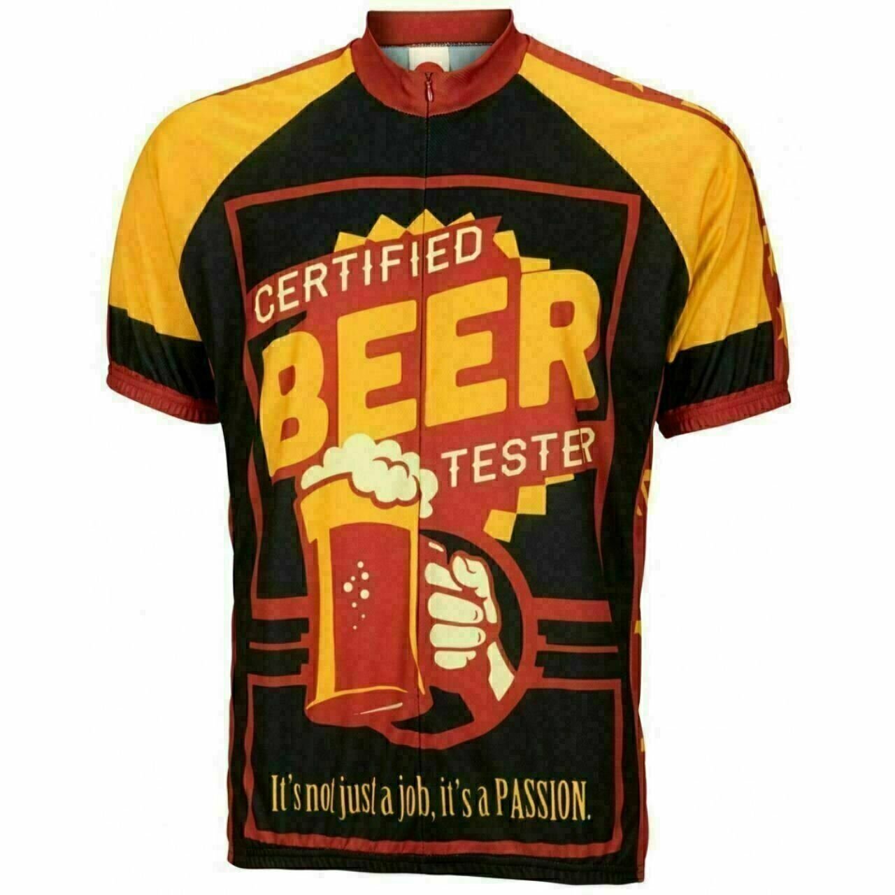 Beer Tester Short sleeve Cycling jersey  Full zip men's cycling jersey