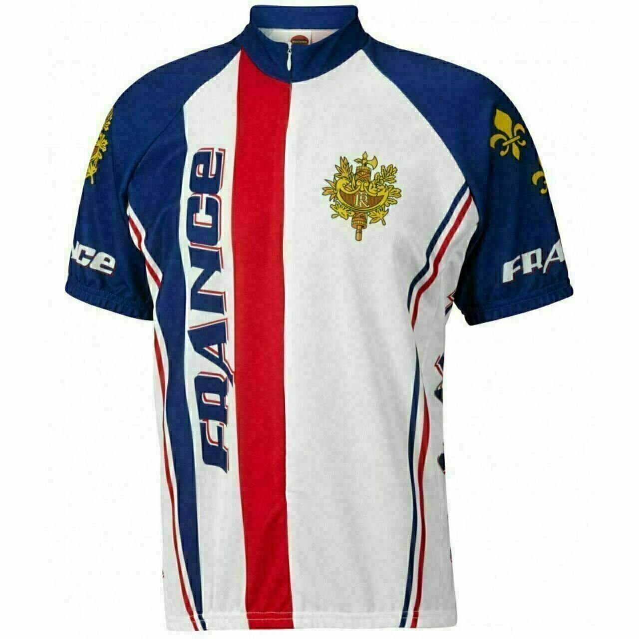 Cycling Jersey France Tribute Short sleeve Full zip men's cycling jersey