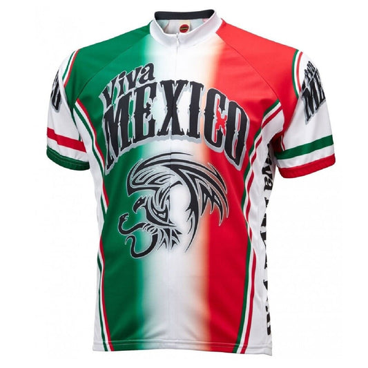 Cycling Jersey Viva Mexico Short sleeve Full zip men's cycling jersey