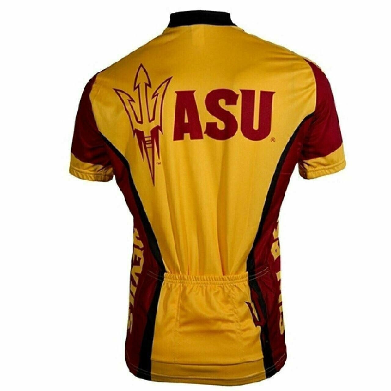 Cycling Jersey Arizona State University Sun Devils 3/4 zip Men's Short Sleeve