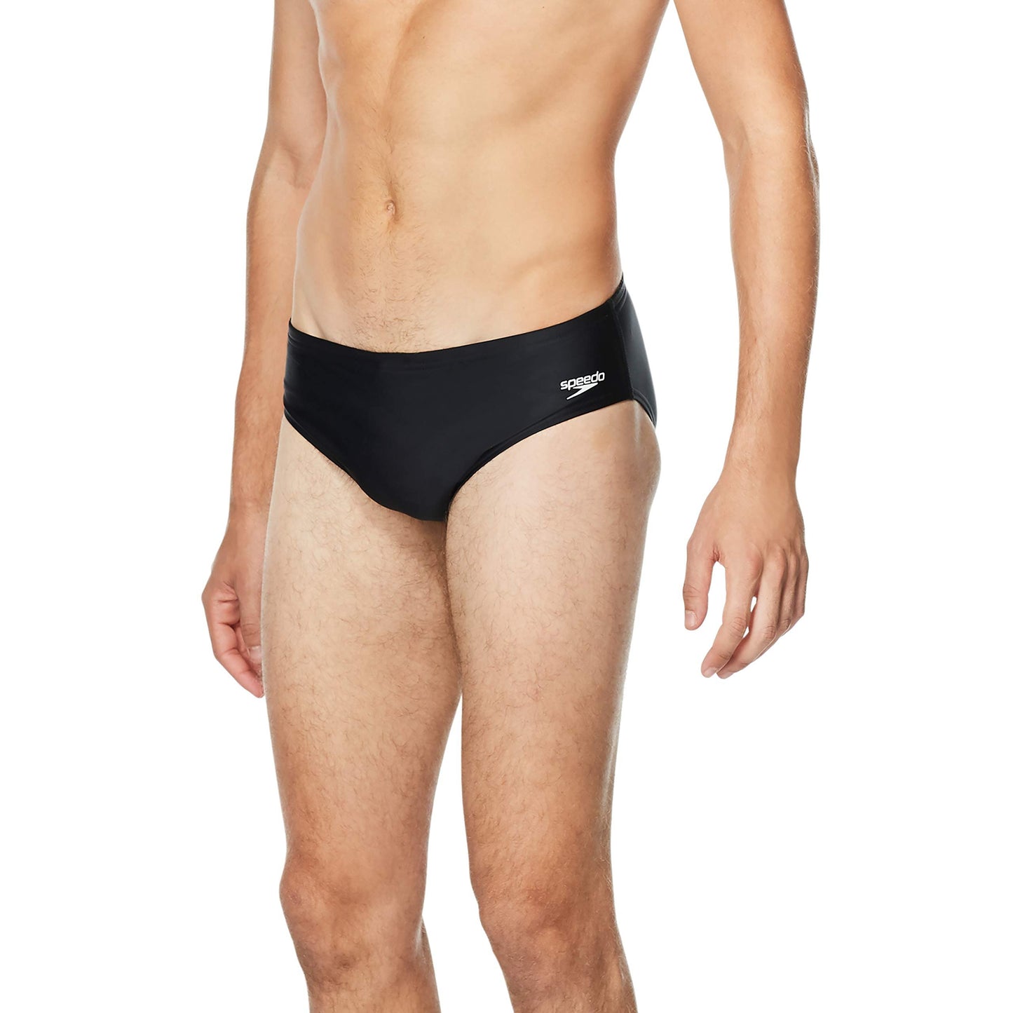 Speedo mens Swimsuit Powerflex Eco Solid Adult Black, 36