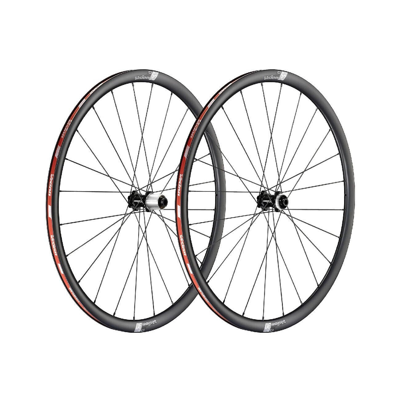 Vision SC30 CHTL Carbon Road 700C Hand Built CL Disc Brake Wheelset