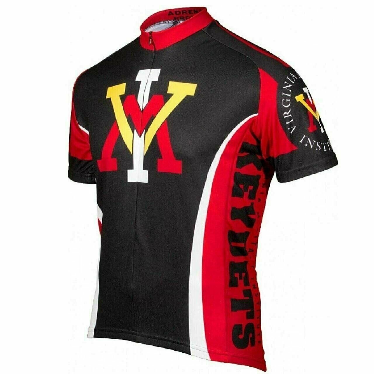 Adrenaline Promo Virginia Military Institute VMI 3/4 zip Men's Cycling Jersey