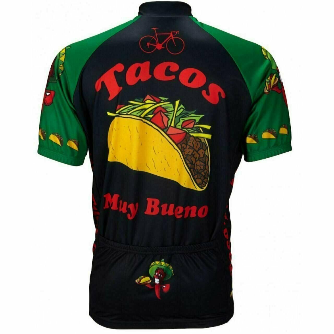 Cycling Jersey Taco Tuesday Short sleeve Full zip men's cycling jersey