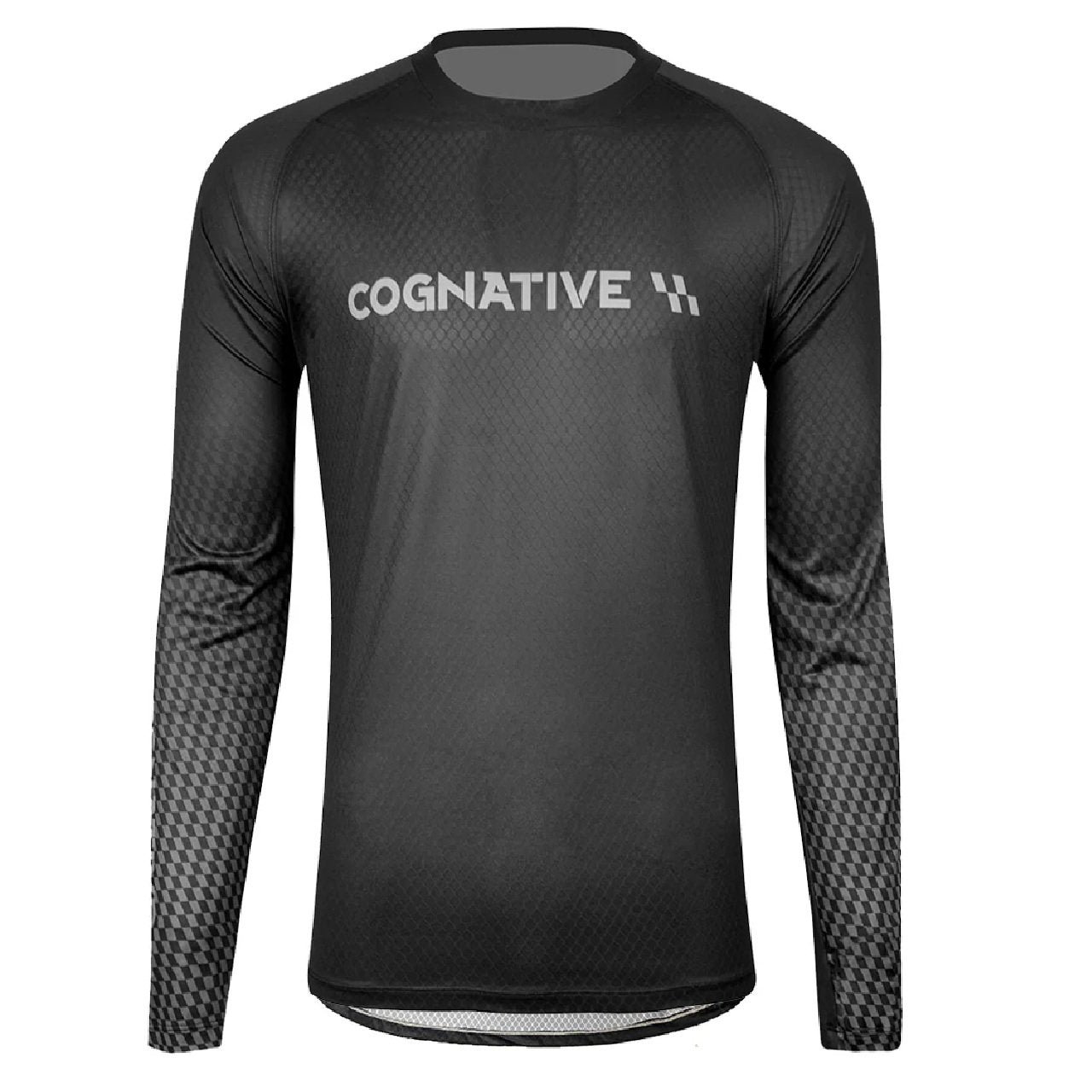 Cognative Men's SummitAir Mesh Long Sleeve MTB Jersey-Black Race