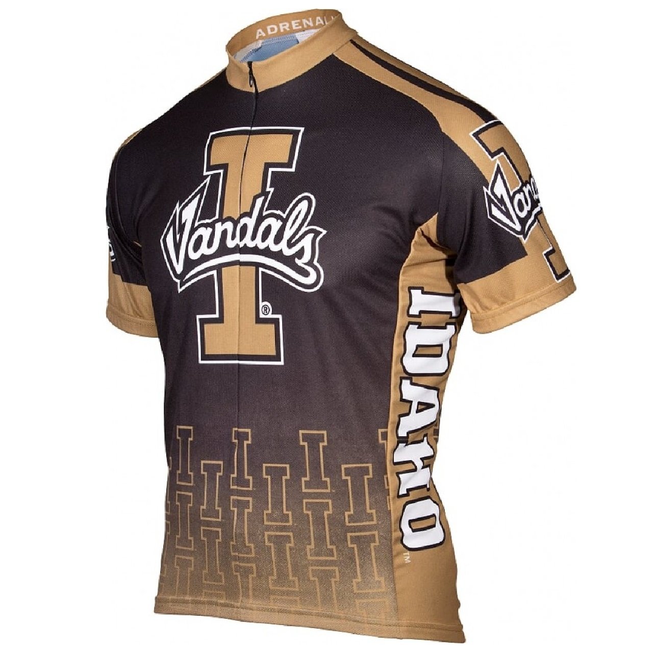 Adrenaline Promo Idaho University Vandals Full ziip Men's Cycling Jersey