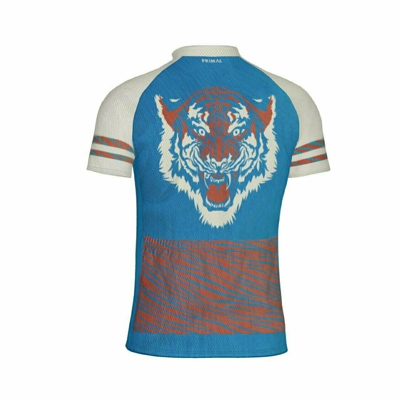 Cycling Jersey Varsity Tiger Primal  Full zip Sort Sleeve Men