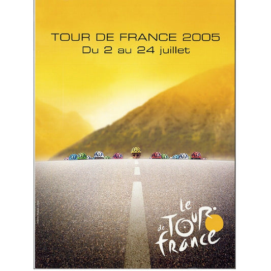 2005 Tour de France Original Vintage Bicycle Poster 18” x 24”