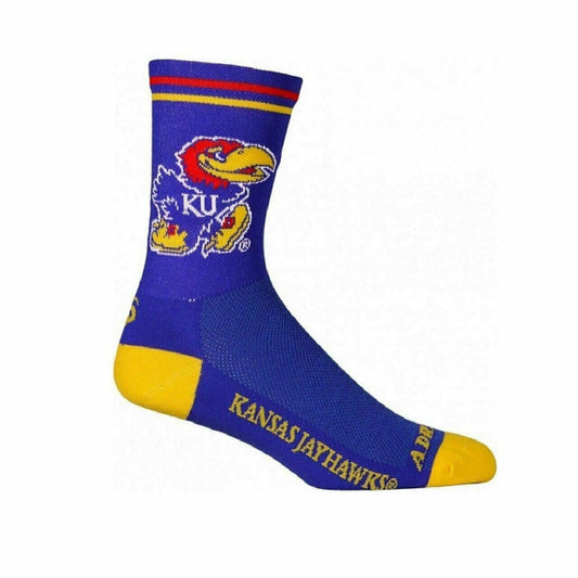 Socks Kansas University Jayhawks Officially Licensed Multi Purpose crew length 5