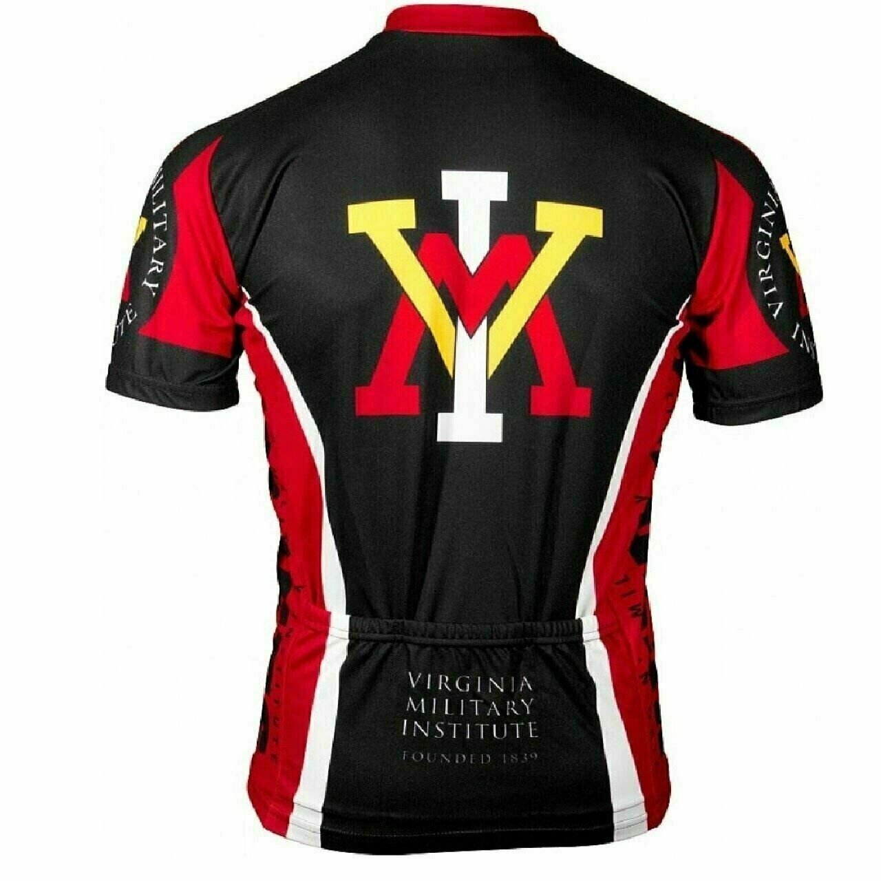 Adrenaline Promo Virginia Military Institute VMI 3/4 zip Men's Cycling Jersey