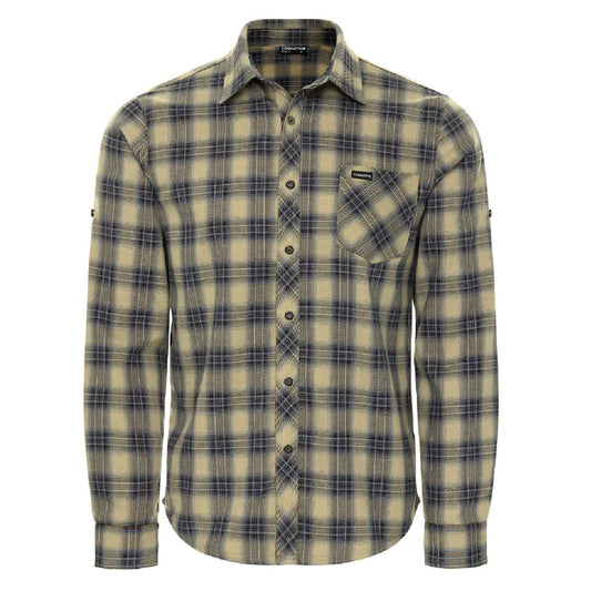 Cognative Men's Technical Mountain Bike Flannel MTB Shirt-Earth