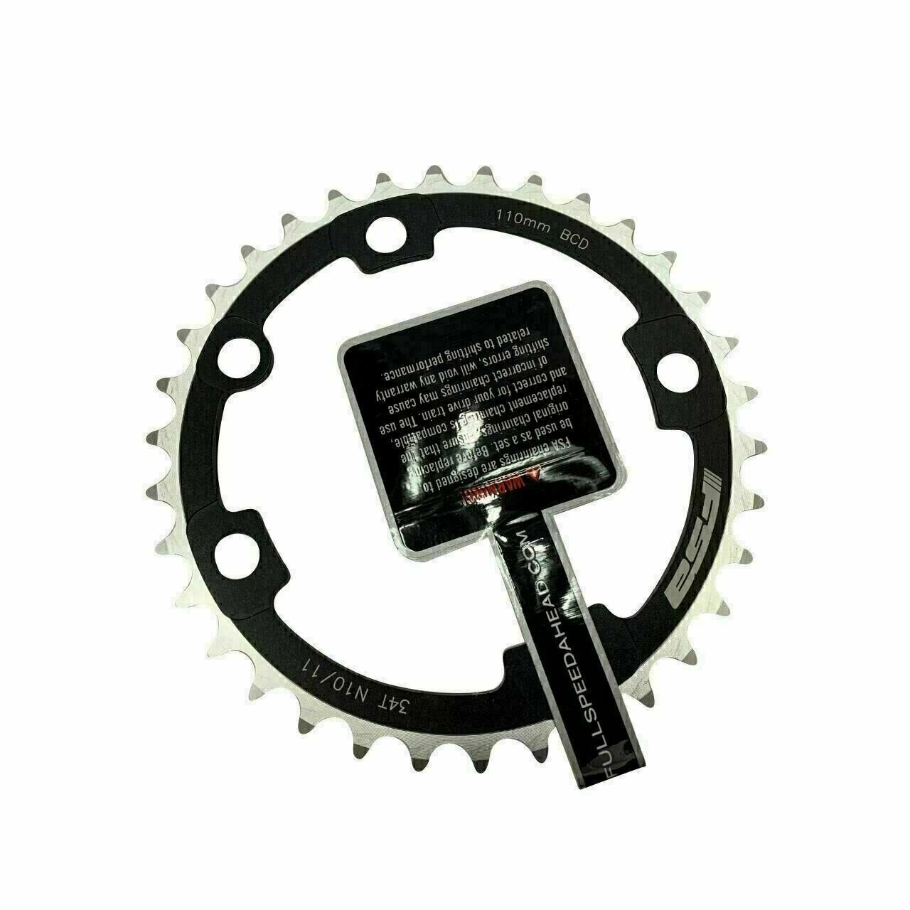 FSA K-Force / SL-K Super ABS Road Chainring 34T x 110 BCD Hidden 5th bolt