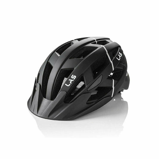 Cycling Helmet LAS Enigma Mountain Bike Helmet w/Removable Visor Matt Black