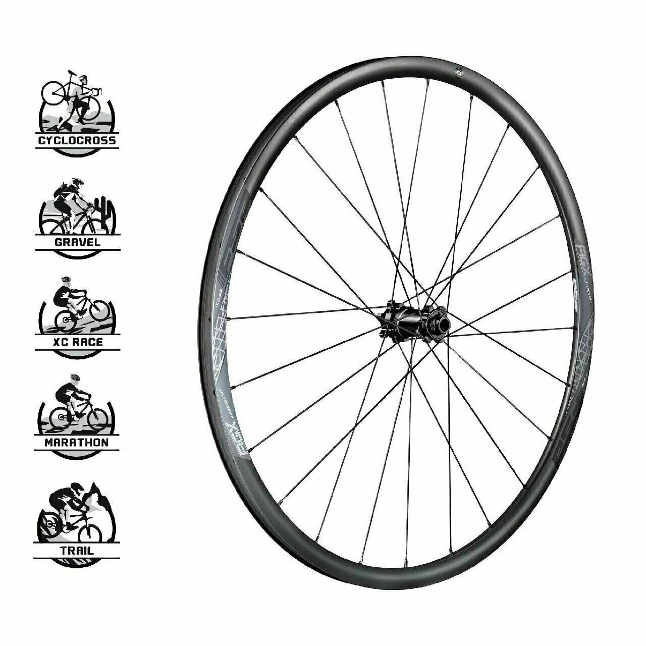 FSA K-Force Light MTB AGX Carbon Wheel Set  29" x 24H 6-bolt disc brake