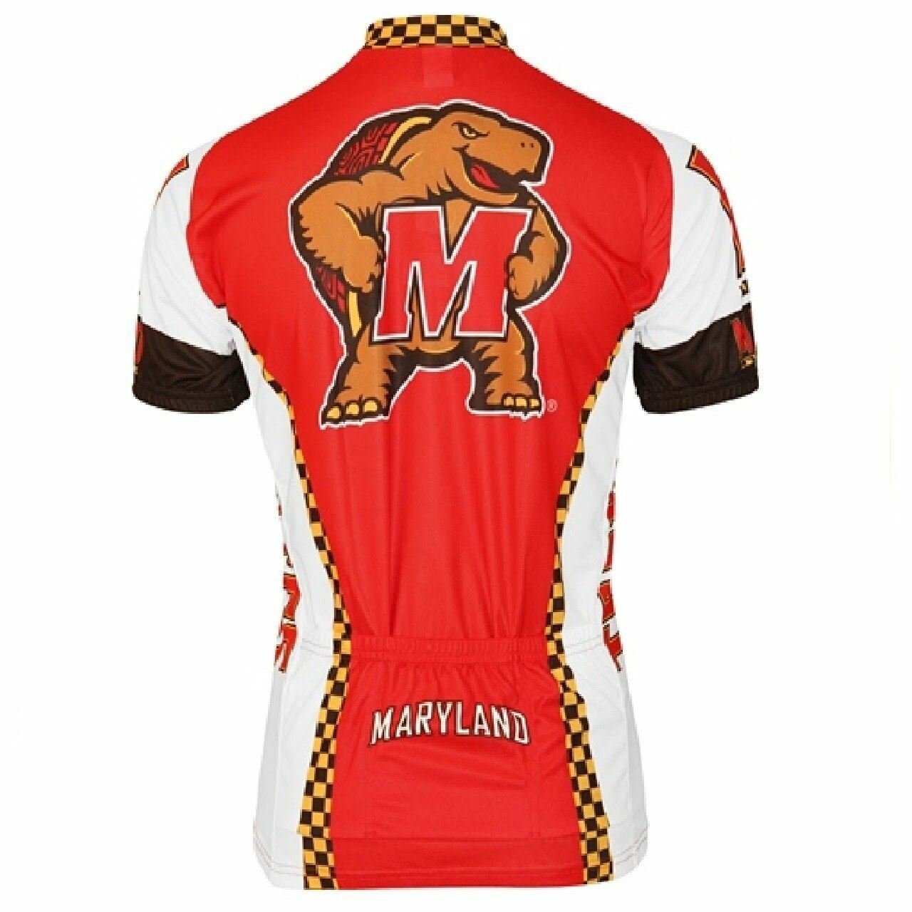 Cycling Jersey University of Maryland Terps College  Road Cycling Jersey-XL -bm1