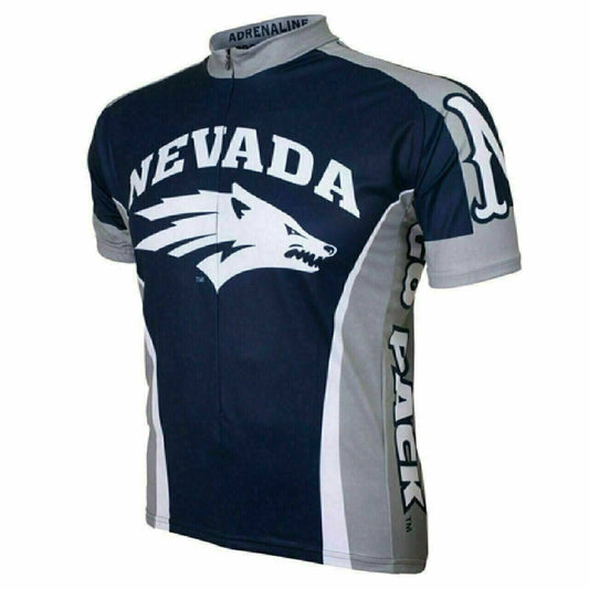 Cycling Jersey University Nevada at Reno College 3/4 zip Men's Cycling Jersey