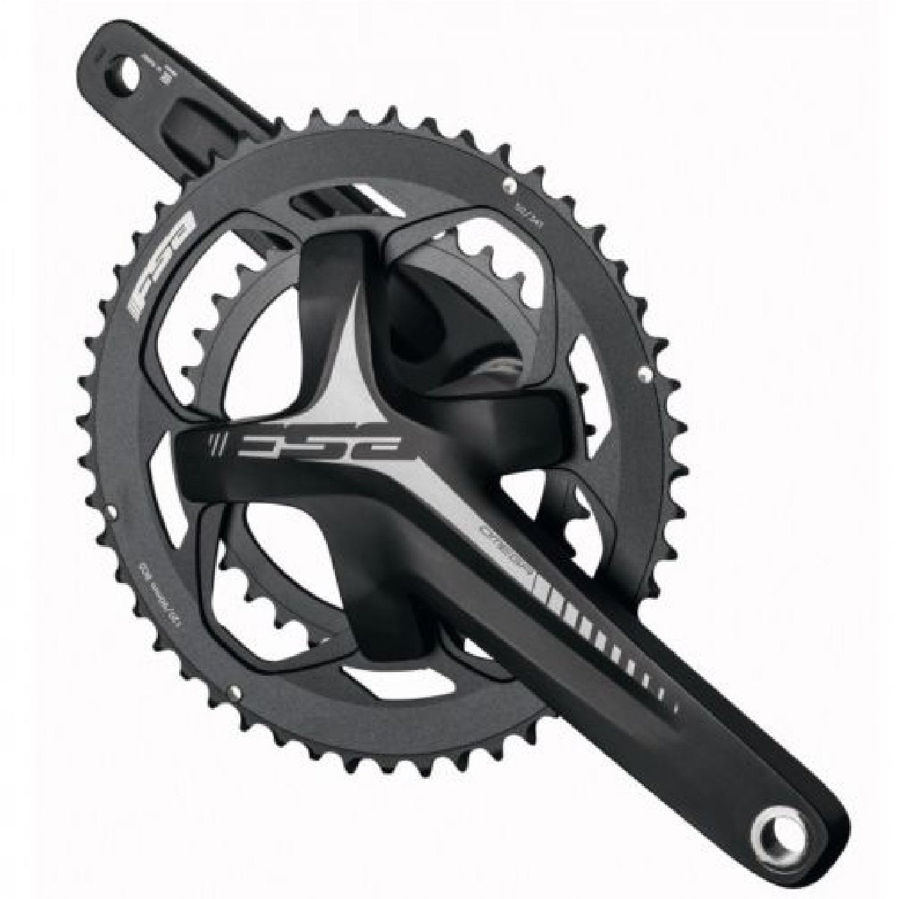 FSA Omega Mega Exo Alloy Double Crankset 34/50 Black