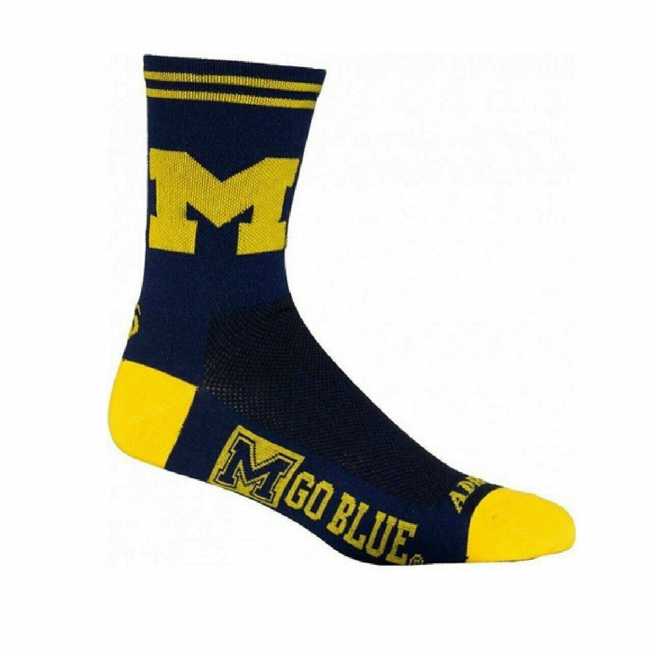 Socks University of Michigan Officially Licensed Multi Purpose crew length-5"