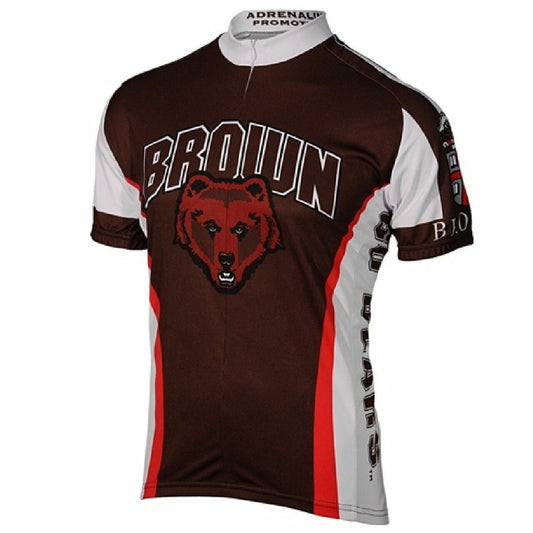 Cycling Jersey Brown University Bears Short Sleeve 3/4 zip Men's XL BM1