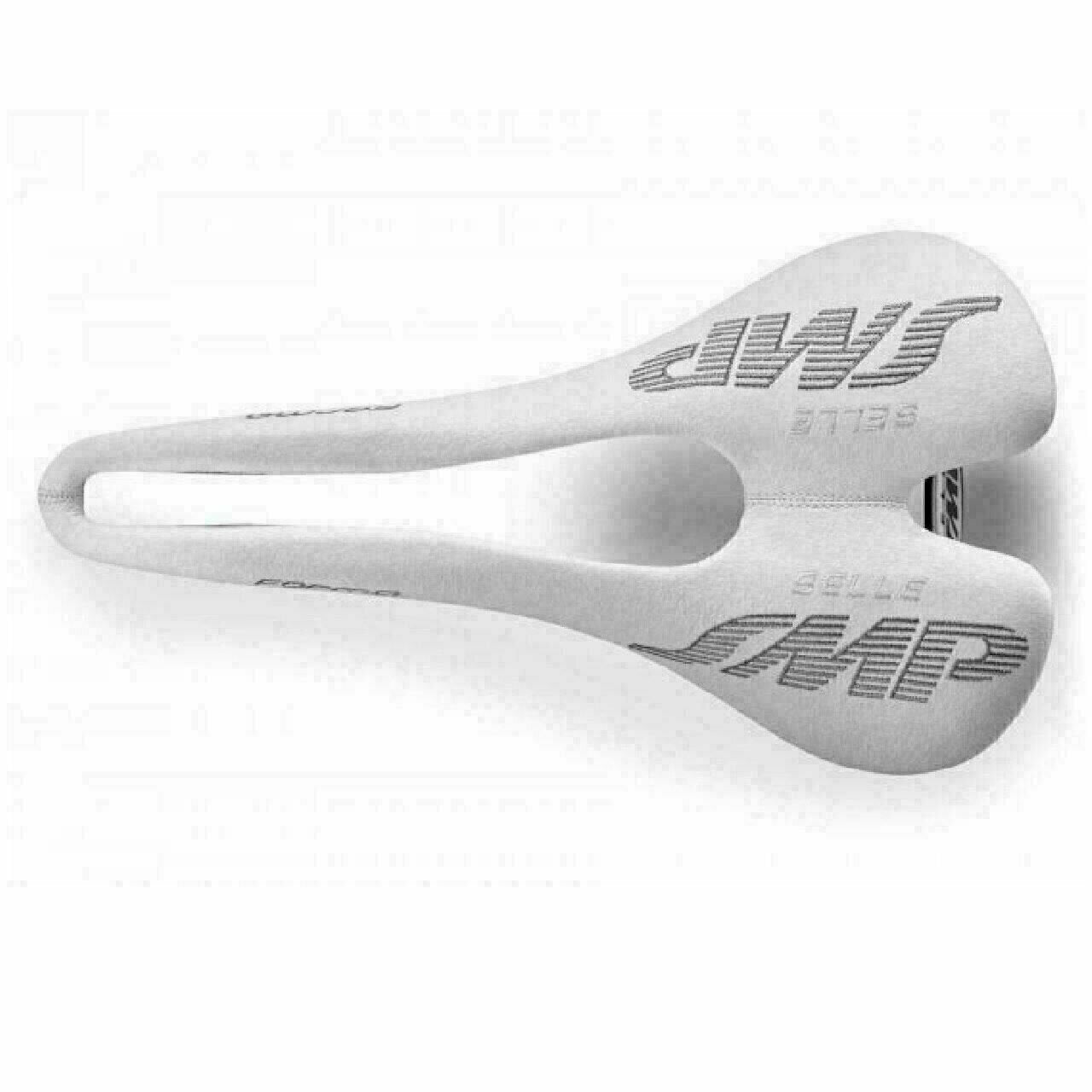 Bike Saddle Selle SMP FORMA Seat Black w/ stainless Steel Rails white