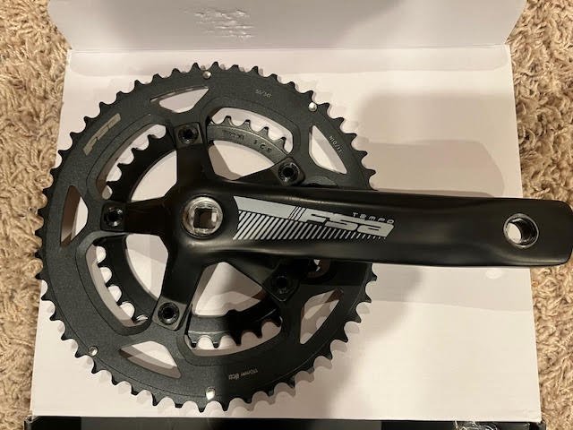 FSA Tempo 50/34T Double Road JIS Crankset-165- New Bike Takeoff