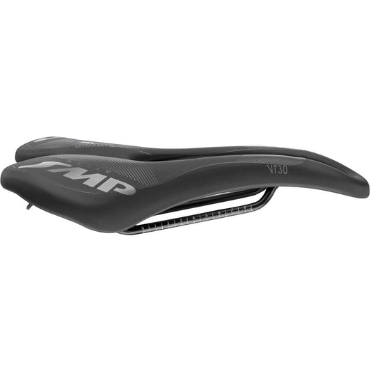 Selle SMP Vt30-Gel with Carbon Rail Bike Saddle Matte Black, 155mm Bike Seat