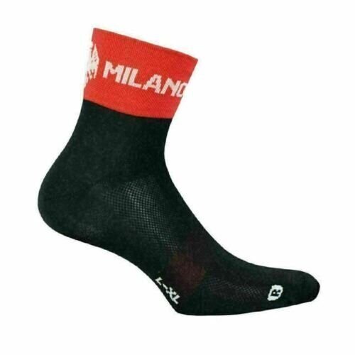 Cycling Socks Nalini Bianchi-Milano Asfalto Red/Black