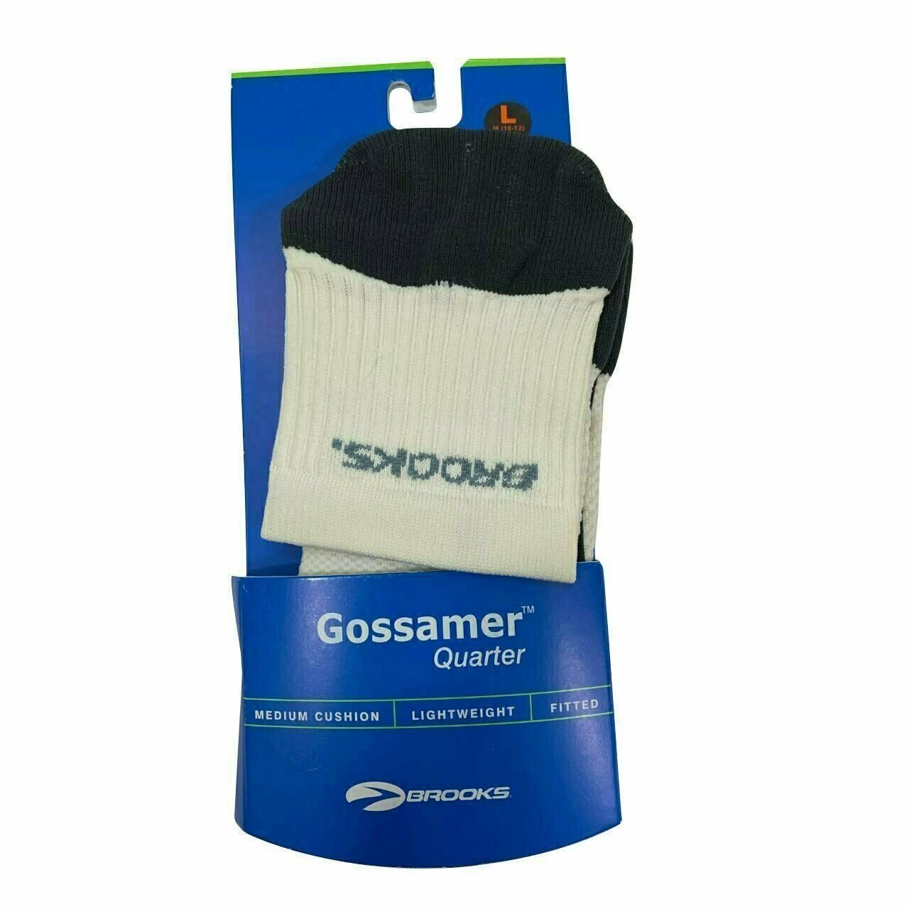 Brooks Gossamer Quarter length Running Sock Med Cushioning  Large (W11+, M10-12)