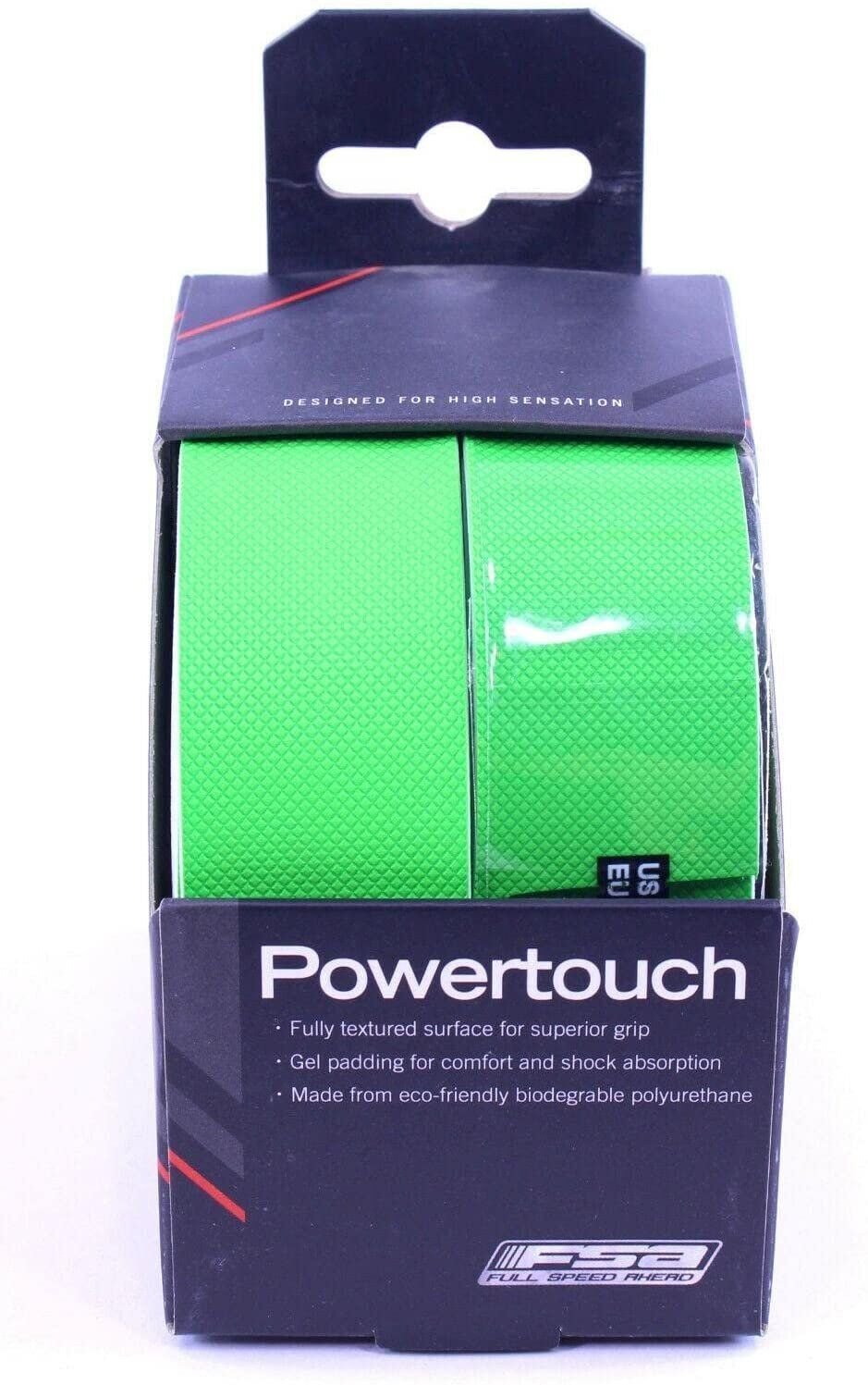 FSA PowerTouch Handlebar Tape Green, One Size