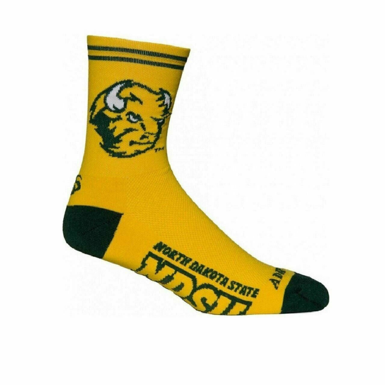 Multi Purpose Socks North Dakota State NDSU Officially Licensed crew length 5"